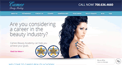 Desktop Screenshot of cameobeautyacademy.com
